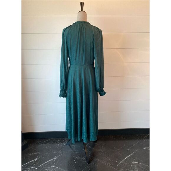 Premier Amour Green Sparkle Maxi Dress Size 2 - Picture 5 of 11